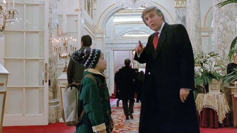 Donald Trump and Macaulay Culkin in Home Alone 2.
Pic:20thCentFox/Everett/Shutterstock