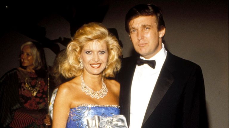 With first wife Ivana. Pic:MediaPunch /AP