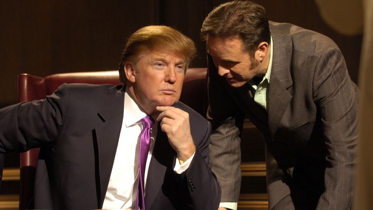 Donald Trump and Mark Burnett during The Apprentice.
Pic: Trump Prod/Mark Burnett Prod/Kobal/Shutterstock