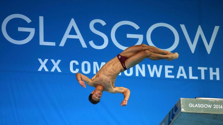 Souborová fotografie anglického Toma Daleyho ze dne 02.08.2014 během finále potápění mužů na 10m plošině v bazénu Royal Commonwealth Pool v Edinburghu během her v Glasgow v roce 2014. SDRUŽENÍ TISKU Foto. Datum vydání: (zde zadejte datum). Viz příběh PA (zadejte klíčové slovo tématu). Fotografický kredit by měl číst Andrew Milligan/PA Wire.