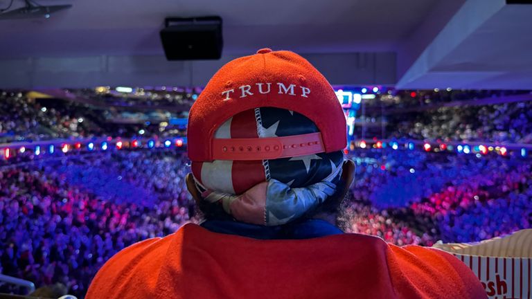 Donald Trump pořádá shromáždění v newyorské Madison Square Garden