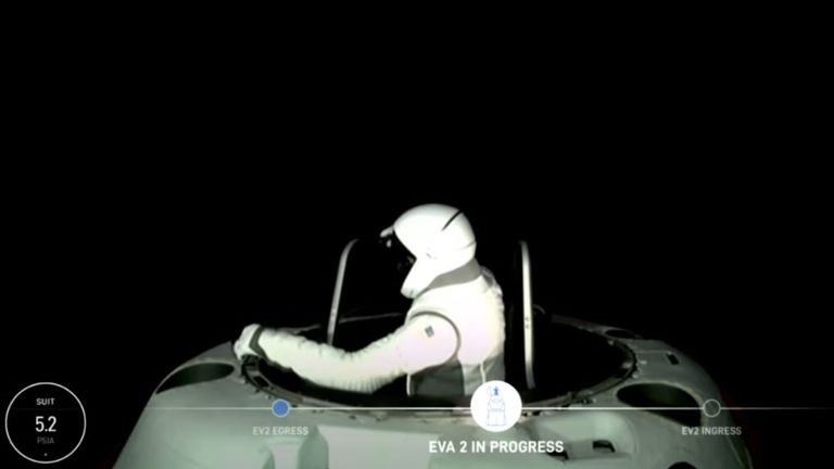 SpaceX Polaris Dawn spacewalk Obrázek: SpaceX