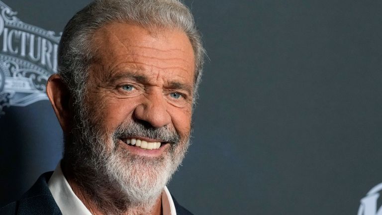 Mel Gibson poses at a special screening of the film "Monster Summer," Tuesday, Sept. 24, 2024, in Los Angeles. (AP Photo/Chris Pizzello)