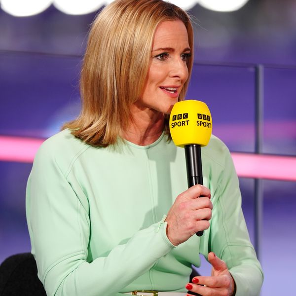 Gabby Logan představuje pro BBC Sport během olympijských her v Paříži. Obrázek: PA