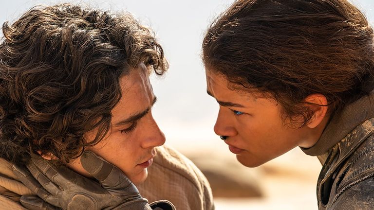 Timothee Chalamet a Zendaya v Duně: Část druhá. Obr: Warner Bros