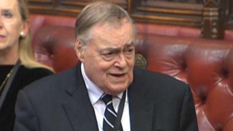 Lord Prescott made his last appearance in parliament in November 2022.