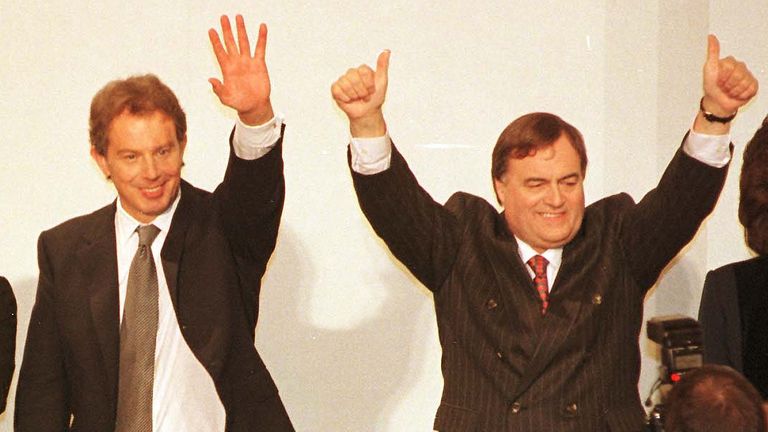 Tony Blair a John Prescott v roce 1996. Obr: PA