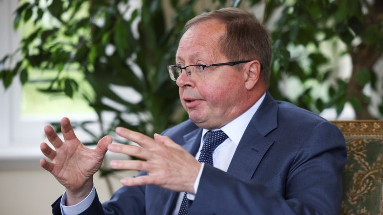 Andrei Kelin, ruský velvyslanec ve Velké Británii, v roce 2021. Obr: Reuters