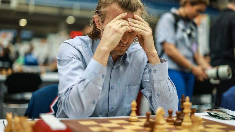 Nikita Vitiugov. Obr: FIDE/Mark Livshitz