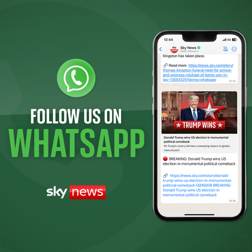 Získejte Sky News na WhatsApp