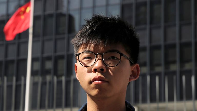 Joshua Wong byl odsouzen na více než čtyři roky Obr: AP