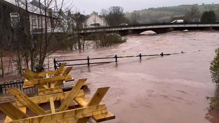 Záplavy v Brecon, Wales