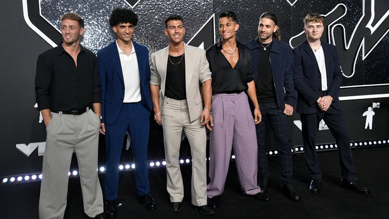 as1one dorazí na předávání cen MTV Video Music Awards ve středu 11. září 2024 v UBS Areně v Elmontu, NY (Foto: Evan Agostini/Invision/AP)