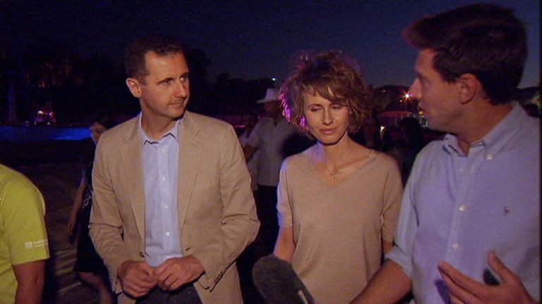 Bashar a Asma al Assad s Dominicem Waghornem