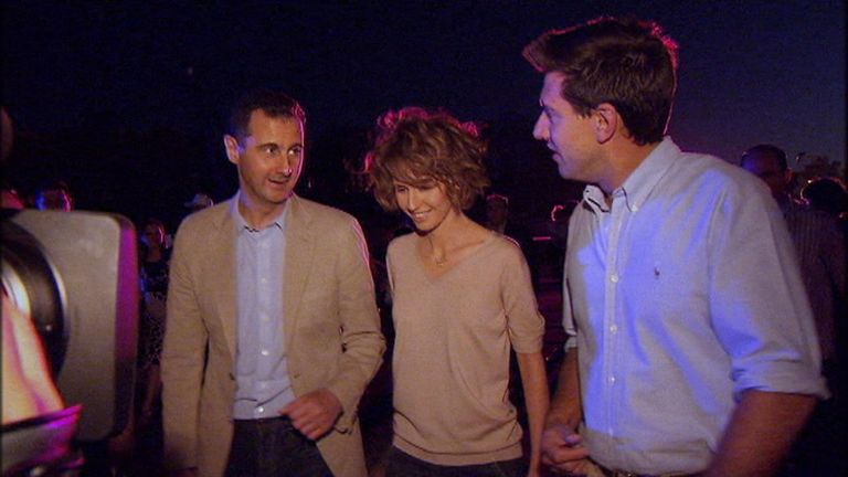 Bashar a Asma al Assad s Dominicem Waghornem