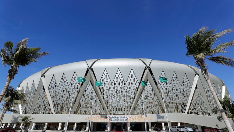 Sportovní městský stadion krále Abdulláha v Jiddah, Saúdská Arábie. Obrázek: AP Photo/Hassan Ammar