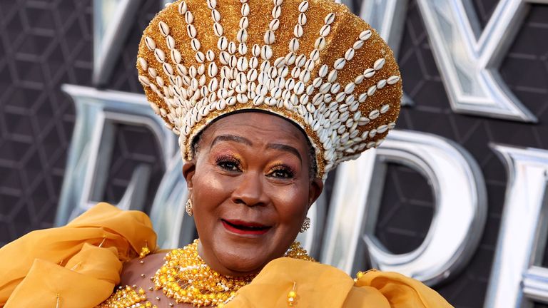 Connie Chiume at the Wakanda Forever premiere in Los Angeles in 2022. Pic: John Salangsang/Shutterstock