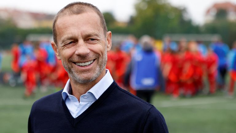 Prezident UEFA Aleksander Čeferin. Snímek: Reuters