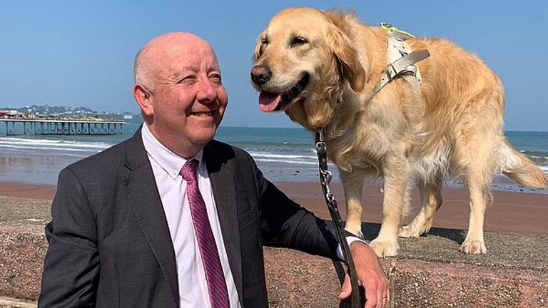 Jennie and Mr Darling in Torbay. Pic: Lib Dems