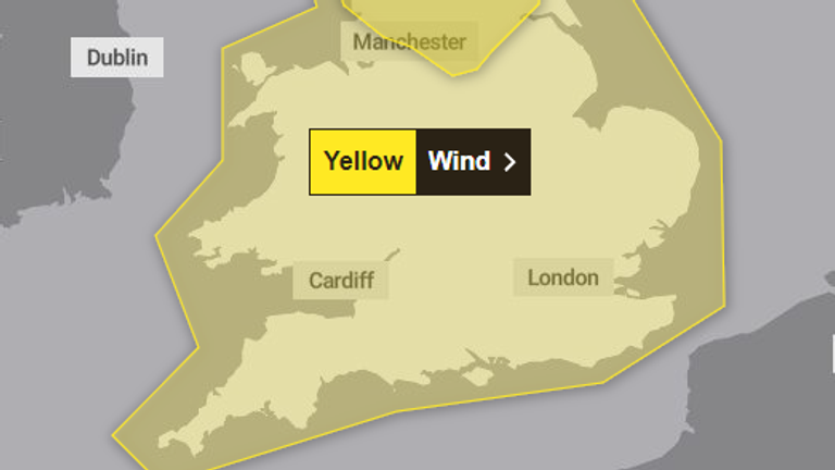 Varování Met Office před větrem ve Walesu 1. ledna