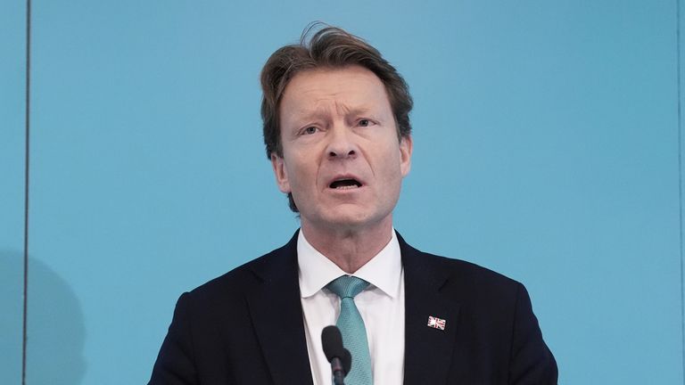 Zástupce vůdce Richard Tice během tiskové konference Reform UK o právu a pořádku.  Obrázek PA