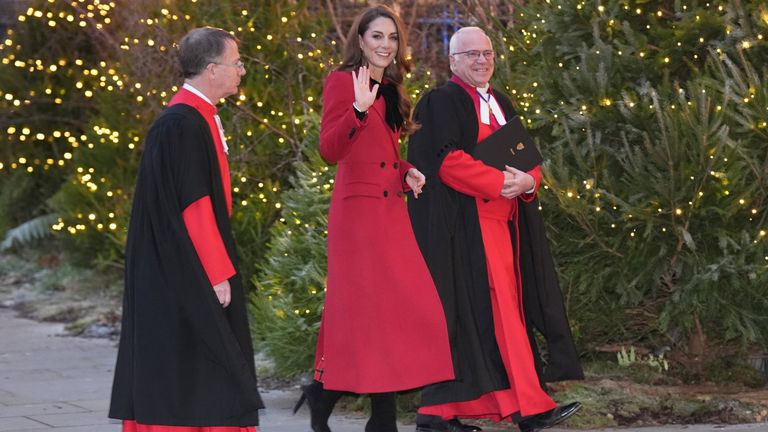 Princezna z Walesu přijíždí na koledu Together At Christmas do Westminsterského opatství v Londýně. Datum fotografie: pátek 6. prosince 2024.