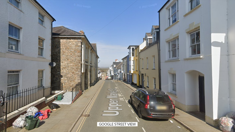 Upper Market Street, Haverfodwest. Obrázek: Google