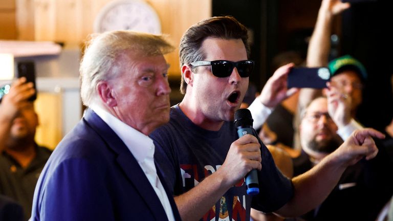 Donald Trump a Matt Gaetz v srpnu 2023, obr.: Reuters