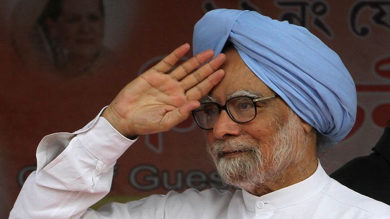 Na snímku z roku 2014 bývalý indický premiér Manmohan Singh. Soubor obr.: AP Photo/Anupam Nath