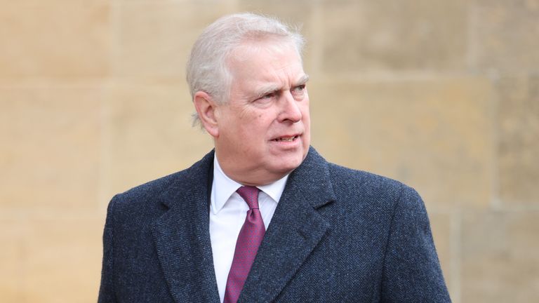 Prince Andrew v únoru 2024. Soubor obr.: PA