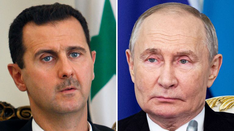 Bashar al Assad, Vladimir Putin. Obrázek: AP