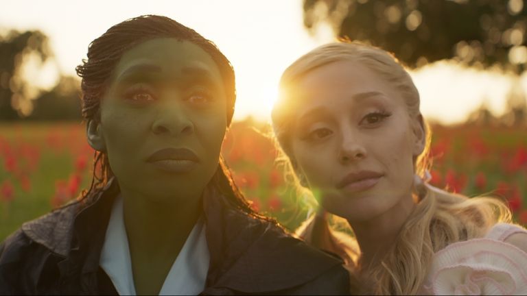 Cynthia Erivo and Ariana Grande in Wicked. Pic: Universal Pictures