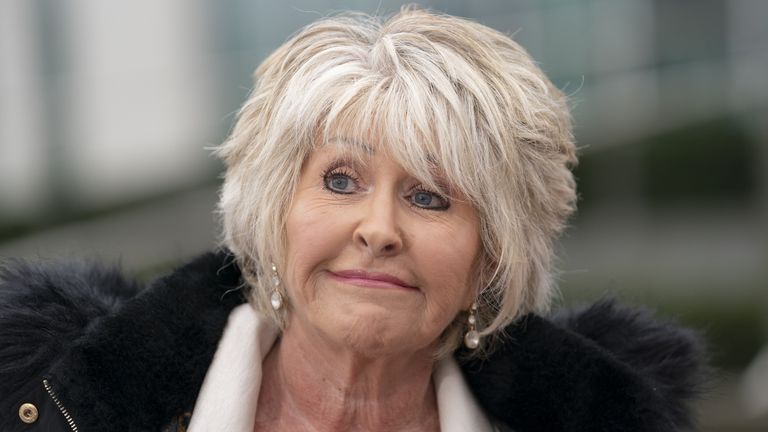 Former detective Maggie Oliver is interviewed by members of the press outside Greater Manchester Police Force HQ, after three victims of grooming gangs in Rochdale have received "substantial" damages and a personal apology from the chief constable of Greater Manchester Police. Picture date: Tuesday April 12, 2022.
