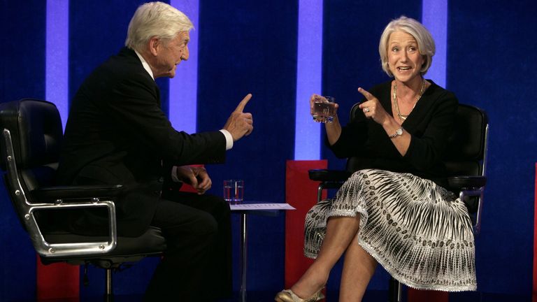 Michael Parkinson a Dame Helen Mirren