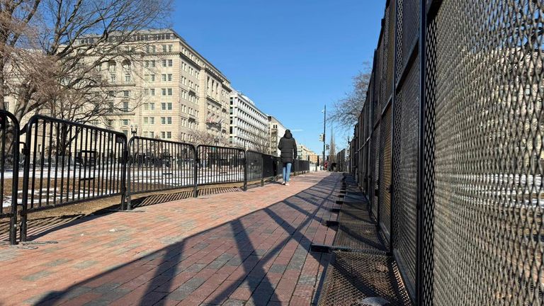 Bezpečnostní příprava na prezidentskou inauguraci Donalda Trumpa ve Spojených státech ve Washingtonu DC, USA, 15. ledna 2025. Foto/Naegele Eliska (ČTK via AP Images)