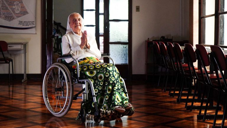 Sestra Inah Canabarro se stala nejstarší žijící osobou. Obrázek: Carlos Macedo/LongeviQuest/AP