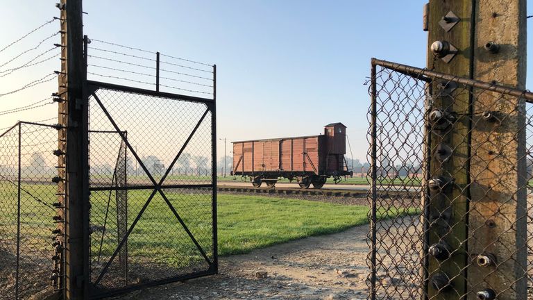 Jedním ze symbolů 80. výročí osvobození německého nacistického koncentrace a vyhlazovacího tábora Osvětim je tento úvěr na nákladní vlak: auschwitz.org https://www.auschwitz.org/en/train-car-symbol-to -The-Event/