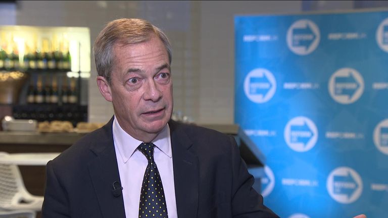 Reformní britský vůdce Nigel Farage 