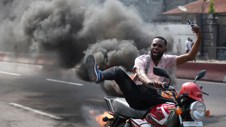 Protesty se v Goma vypukly poté, co se síly DRC vzdaly povstalcům M23. Pic: Ap