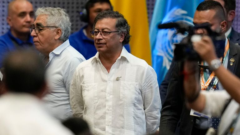 Kolumbijský prezident Gustavo Petro. Soubor pic: ap