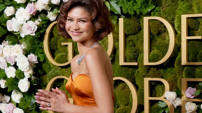 Zendaya dorazí na 82. Zlatý glóbus.  Obrázek: Invision/AP