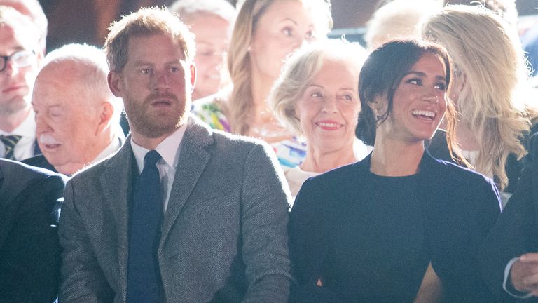 Vévoda a vévodkyně ze Sussexu se účastní slavnostního zahájení Invictus 2018 v Sydney Opera House, pátý den návštěvy královského páru v Austrálii. Fotografie sdružení Press Association. Datum obrázku: Sobota 20. října 2018. Viz PA Story Royal Tour. Foto kredit by měl číst: Dominic Lipinski/PA Wire