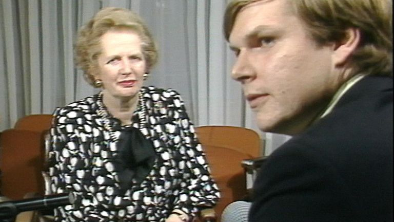Adam Boulton Long četl Adam Bolton Interview s Margaret Thatcherovou