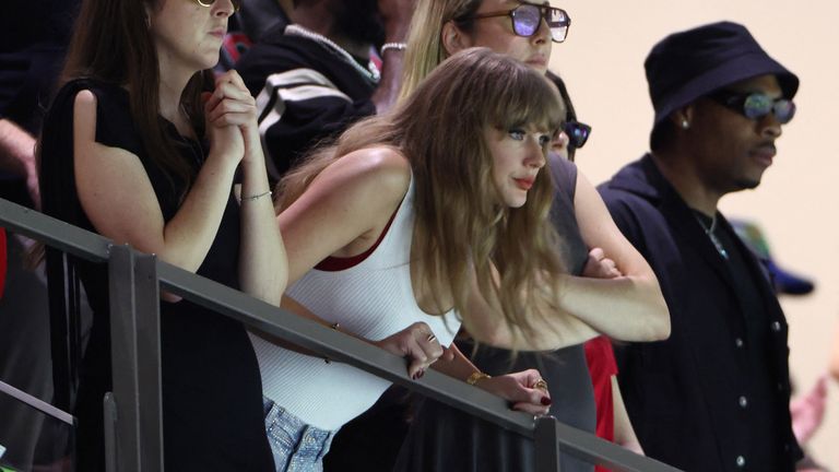 Taylor Swift viděl na tribunách. Pic: Reuters