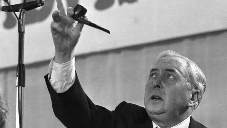 Harold Wilson kultivoval obraz lidí. Pic: Ap