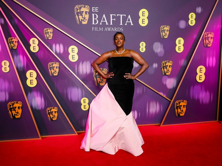 Wunmi Mosaku na 2025 Baftas. Pic: Joel C Ryan/Invision/AP