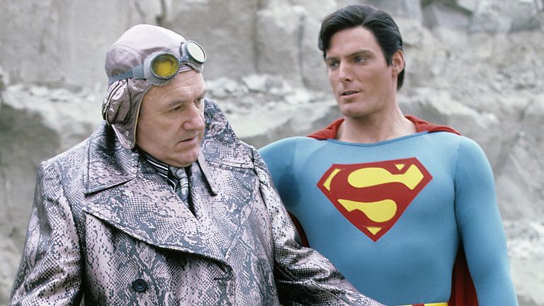 "Superman IV: Hledání míru" Gene Hackman, Christopher Reeve. Obrázek: Tha/Shutterstock 