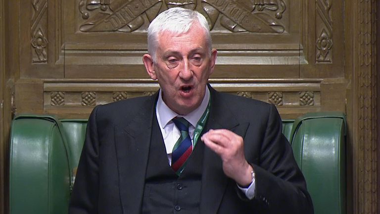 Lindsay Hoyle reaguje na Stephen Flynn