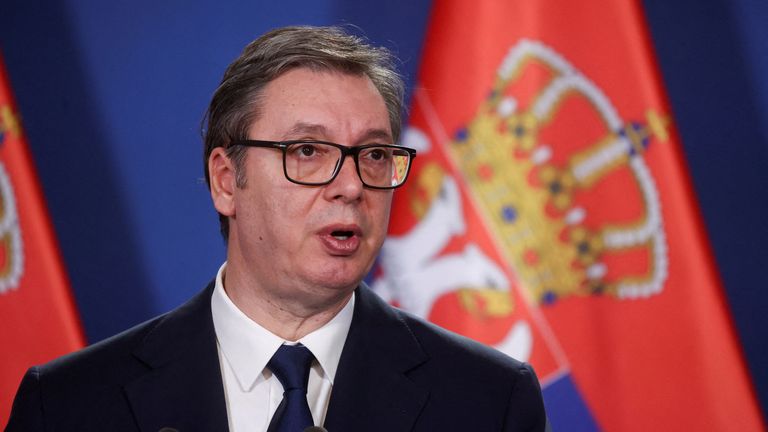 Srbský prezident Aleksandar Vucic. Pic: Reuters