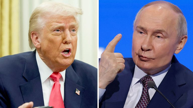 Donald Trump a Vladimir Putin.  Soubor Pic: Reuters